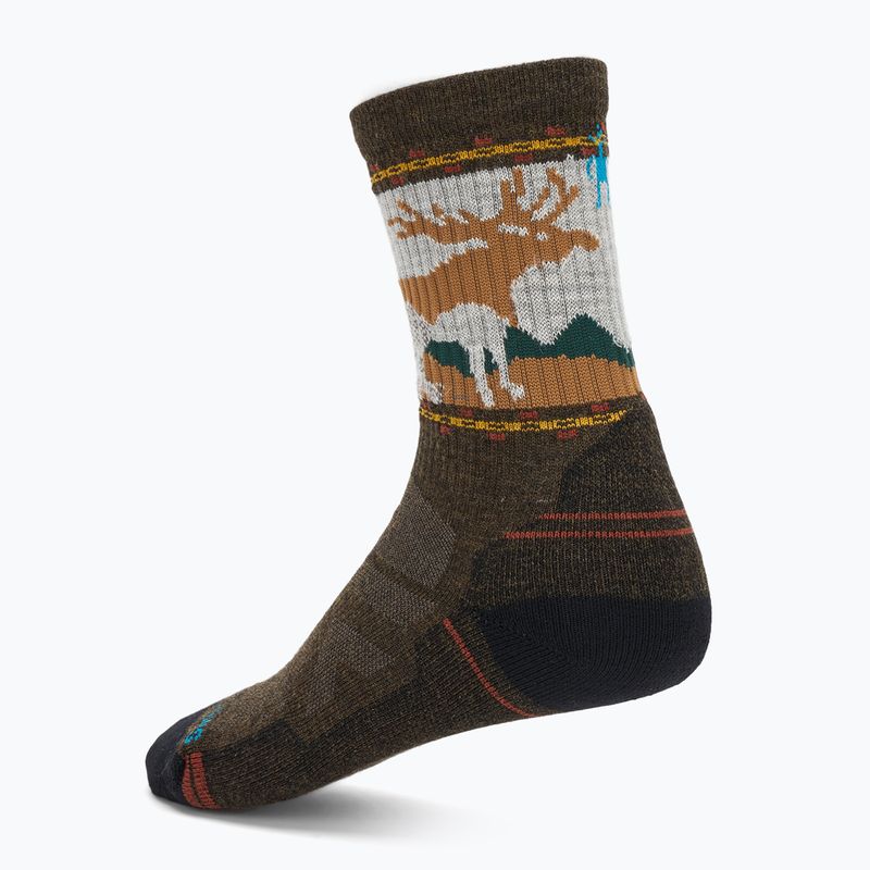 Smartwool Hike Light Cushion Mountain Moose Crew zokni katonai olíva 2
