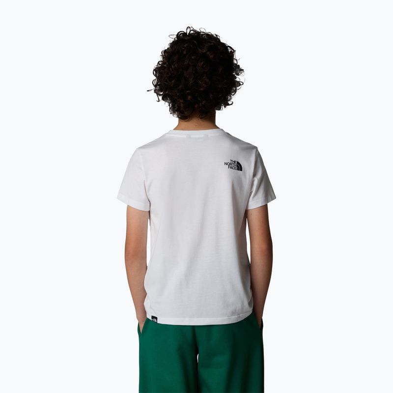 The North Face Teen Simple Dome Tee fehér gyermek póló 3