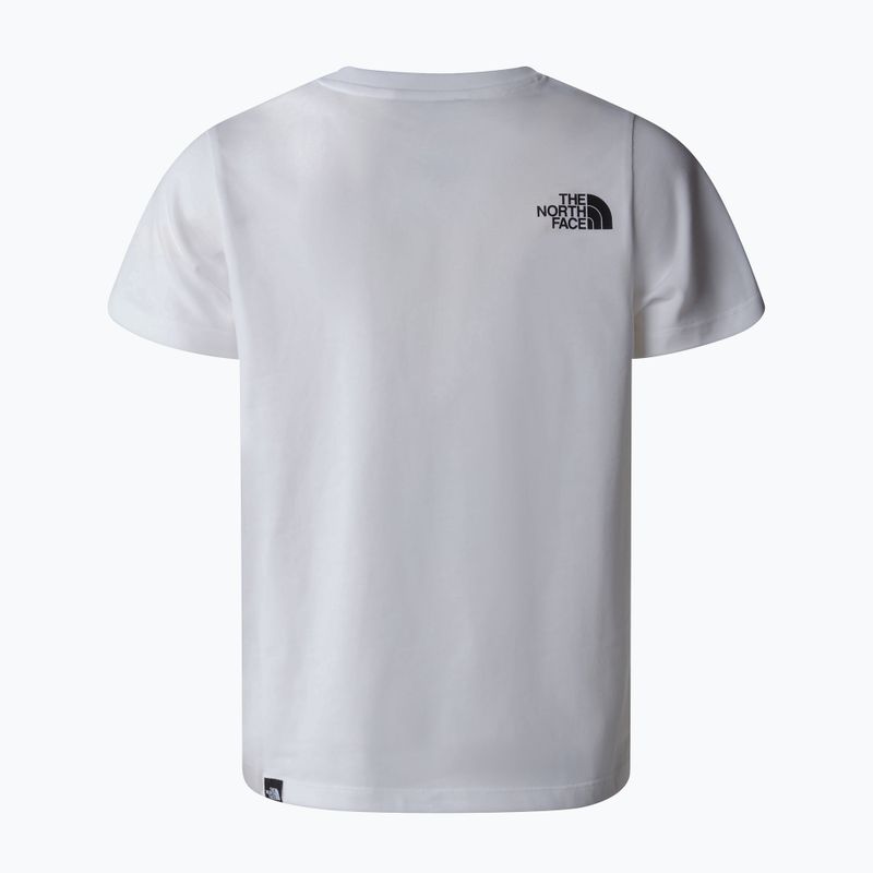 The North Face Teen Simple Dome Tee fehér gyermek póló 5