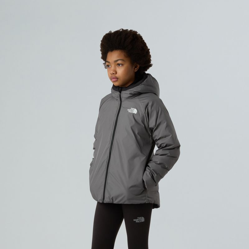 Gyerek The North Face Perrito Reversible kapucnis pehelydzseki fekete/füstös gyöngy 5