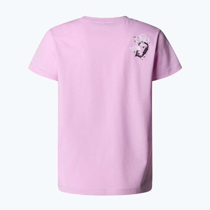 Gyerek póló The North Face Graphic Relaxed Tee cyber rózsaszín 2
