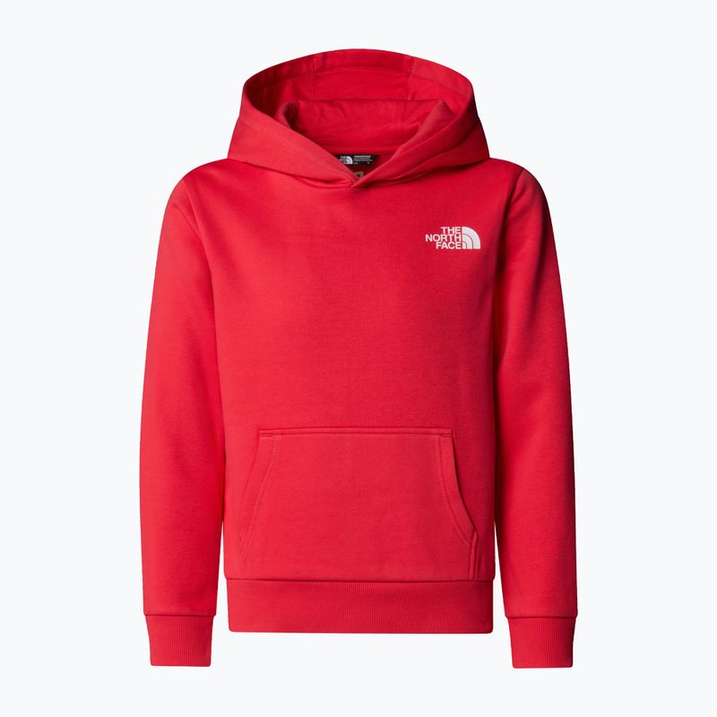 Gyermek pulóver The North Face Teen Simple Dome Hoodie hibiszkuszos The North Face Teen Simple Dome Hoodie