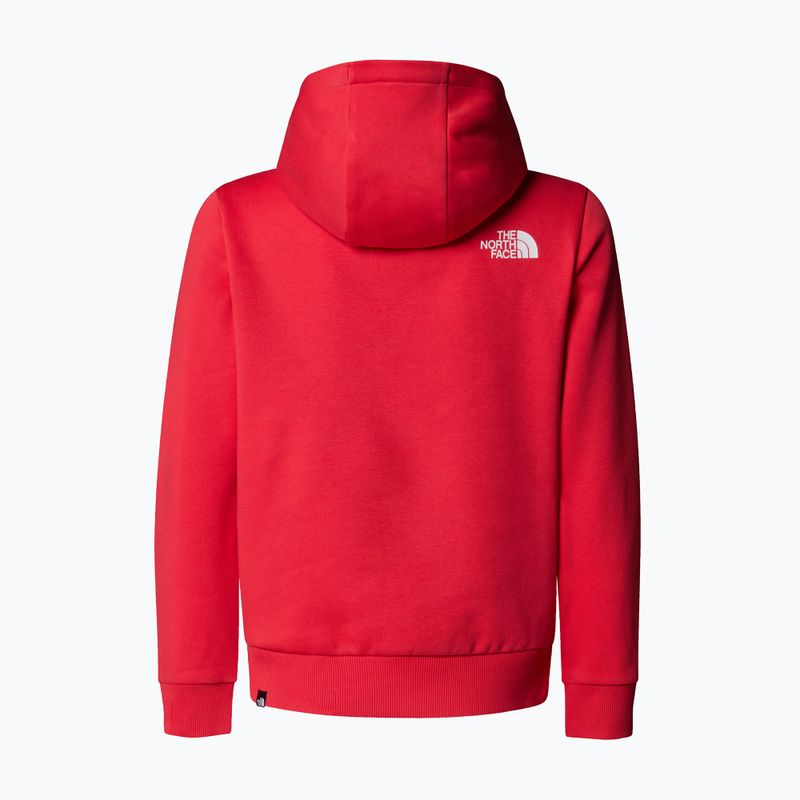 Gyermek pulóver The North Face Teen Simple Dome Hoodie hibiszkuszos The North Face Teen Simple Dome Hoodie 2