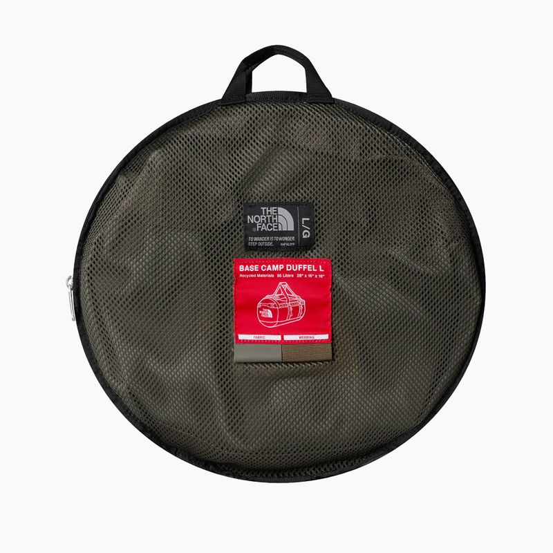 The North Face Base Camp Duffel L 95 l új taupe zöld/füstbarna/barna utazótáska 3