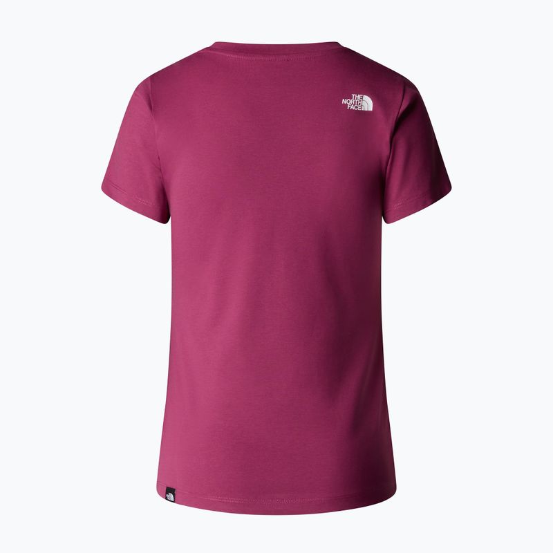 Női póló The North Face Simple Dome Slim Tee cyber bogyós bogyó 5