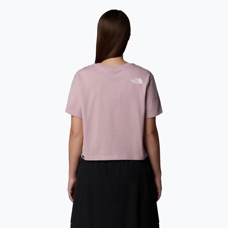 Női póló The North Face Simple Dome Cropped Slim Tee fém rózsaszín 3