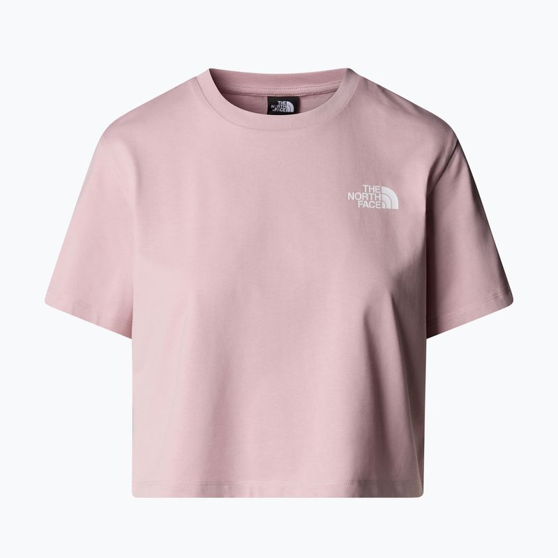 Női póló The North Face Simple Dome Cropped Slim Tee fém rózsaszín 4