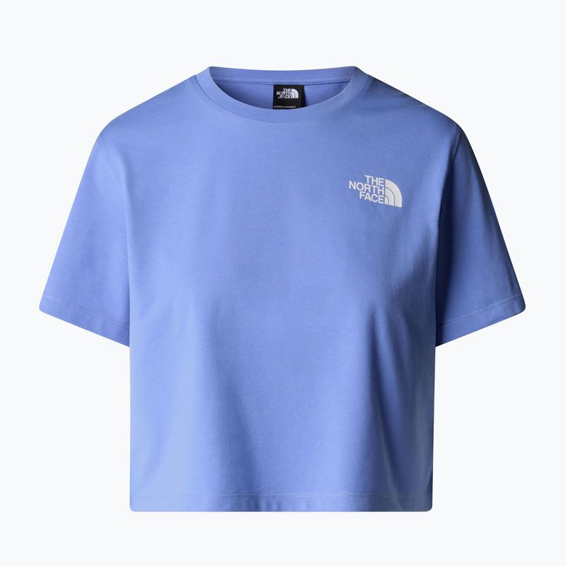 Női póló The North Face Simple Dome Cropped Slim Tee virtuális kék 4