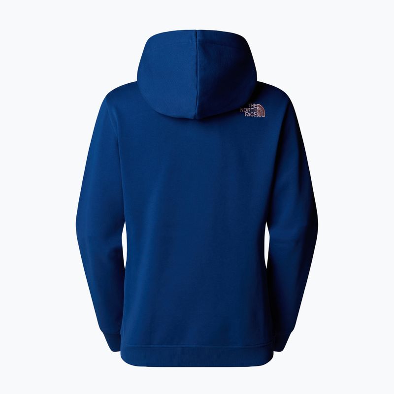Női The North Face Drew Peak pulóver kapucnis pulóver estate kék/metál rózsaszín 5