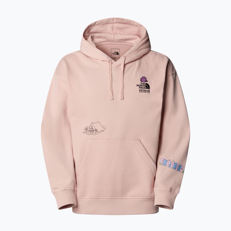 The North Face Mountain Cleanup Over Hoodie rózsaszín moha 4