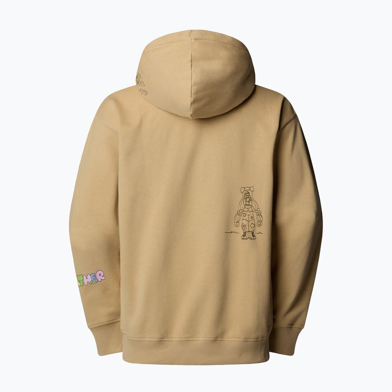 The North Face Mountain Cleanup Over Hoodie khakiszínű kő 5