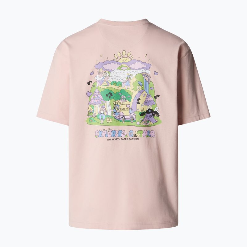 Férfi The North Face Reflective Box Nse Tee rózsaszín moha póló 5