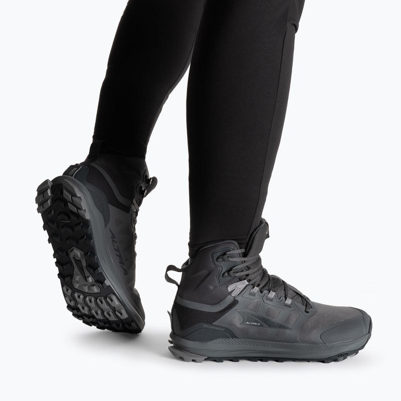 Férfi Altra Lone Peak 9 Waterproof Mid fekete/szürke csizma 2