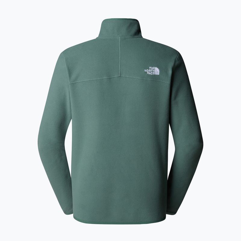 Férfi pulóver The North Face 100 Glacier 1/4 Zip közepes kacsa zöld 2