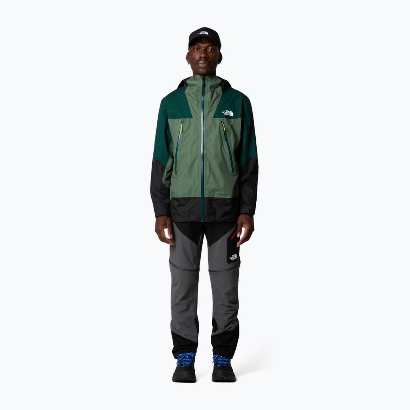 Férfi The North Face Signal 2.5L Dryvent duck zöld/mély nori/tnf fekete esőkabát 2