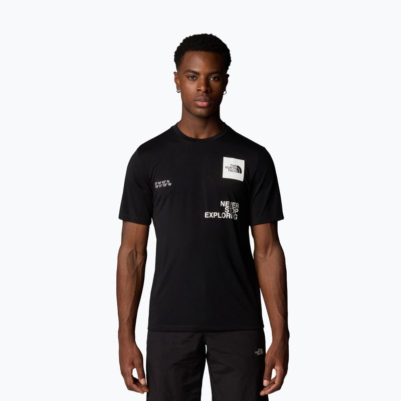 Férfi The North Face Mountain Foundation Coordinates Tee tnf fekete