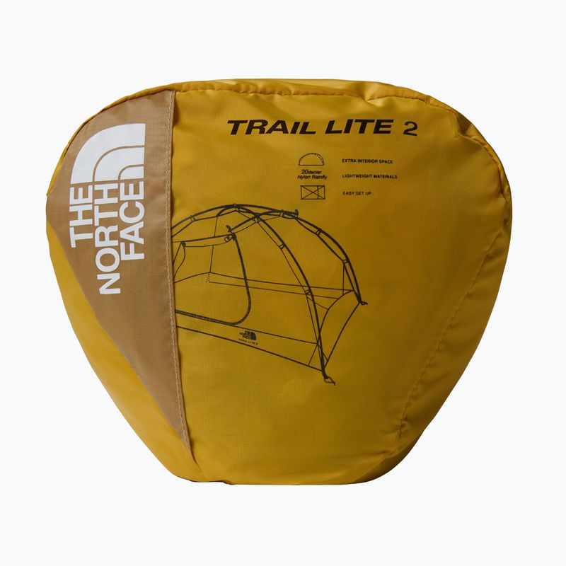 The North Face Trail Lite 2 személyes trekking sátor khaki stone/ arrowwood sárga 14