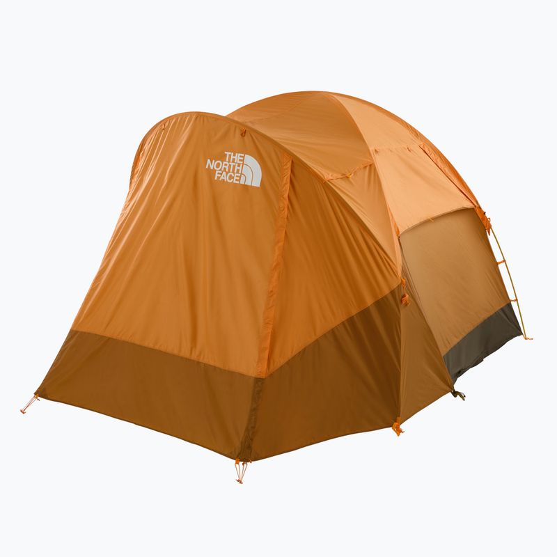 The North Face Wawona 4P light exuberance narancssárga/ timber tan/ new taupe green 4 személyes kemping sátor 3