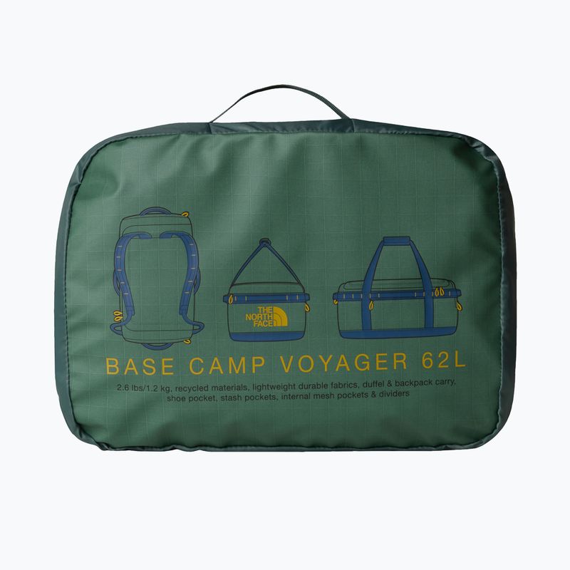 The North Face Base Camp Voyager Duffel 62 l kacsa zöld/árnyékos kék utazótáska 4