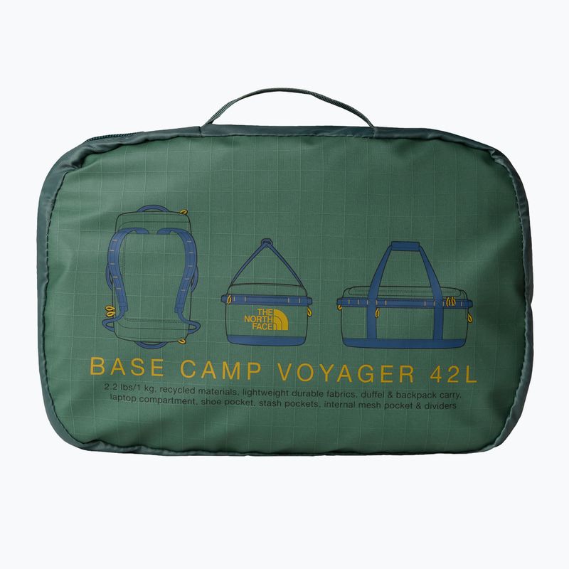 The North Face Base Camp Voyager Duffel 42 l kacsa zöld/árnyékos kék utazótáska 4