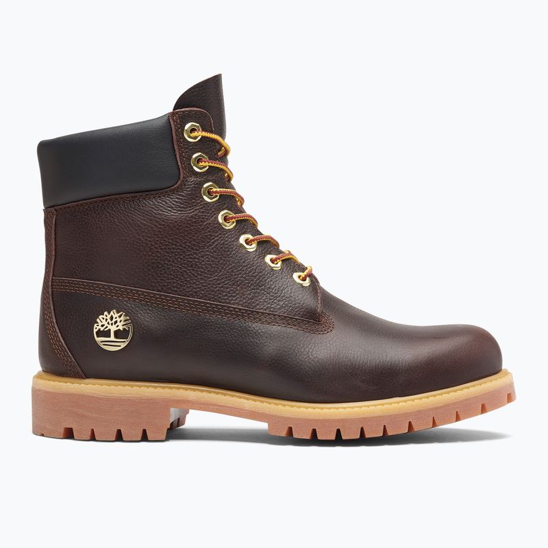 Férfi bakancsok Timberland Premium 6 Inch Lace Up Waterproof dark brown/full grain/black 8