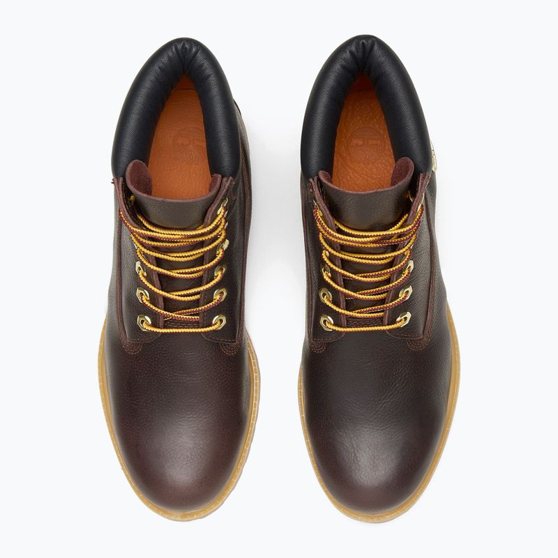 Férfi bakancsok Timberland Premium 6 Inch Lace Up Waterproof dark brown/full grain/black 14