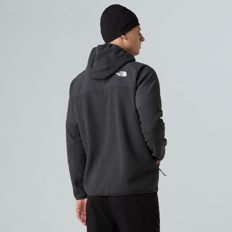 Férfi pulóver The North Face Glacier Heavyweight Full Zip HD aszfalt szürke/fekete 3