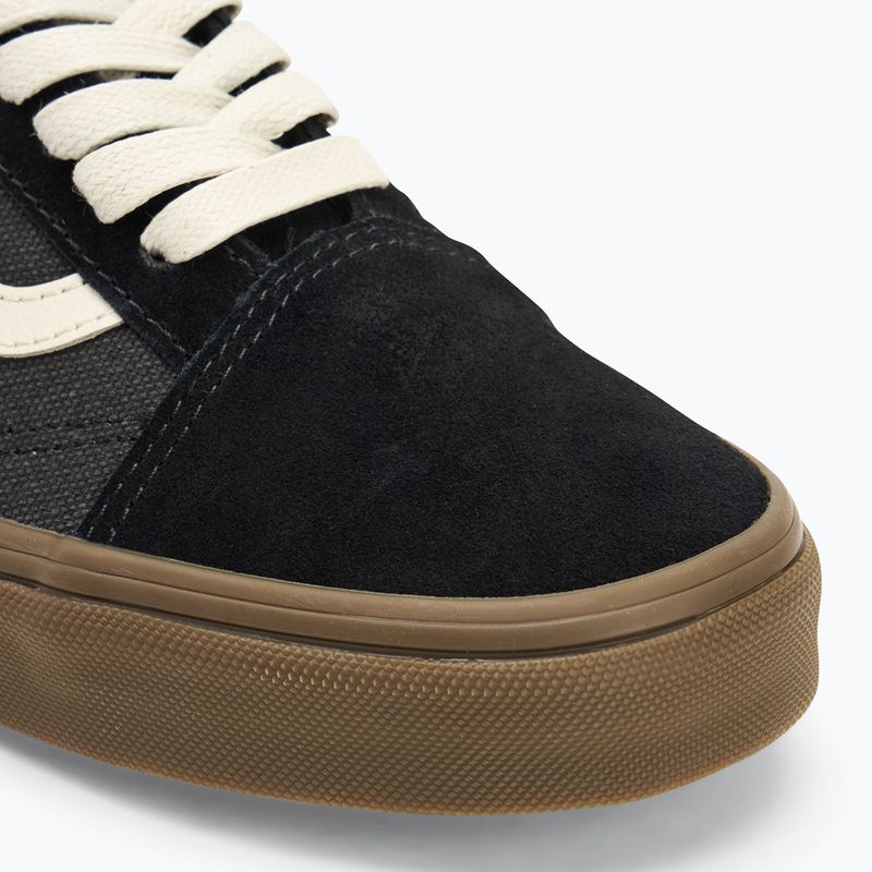 Vans Old Skool nehéz vászon fekete cipő 7