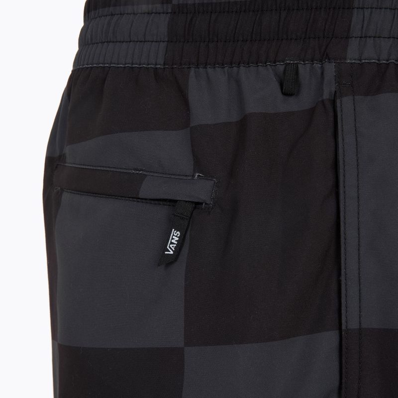Férfi Vans Primary Checkerboard elasztikus boardshort fekete/aszfalt 5