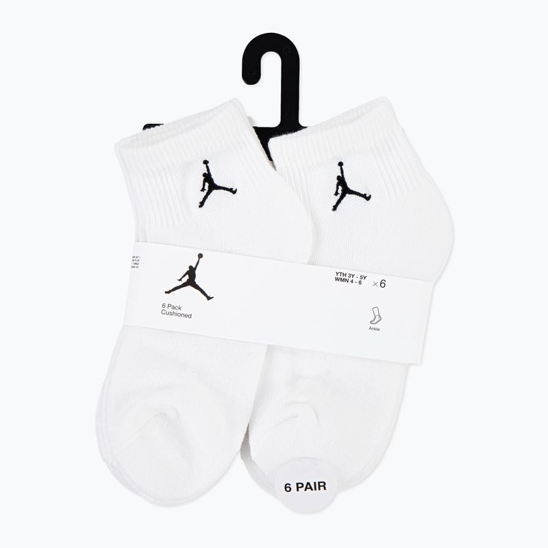Zokni Nike Jordan Everyday Essentials 6 pack white 3