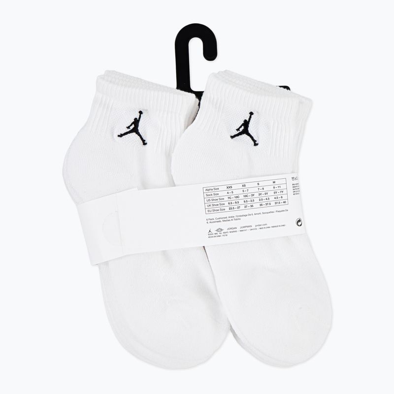 Zokni Nike Jordan Everyday Essentials 6 pack white 4