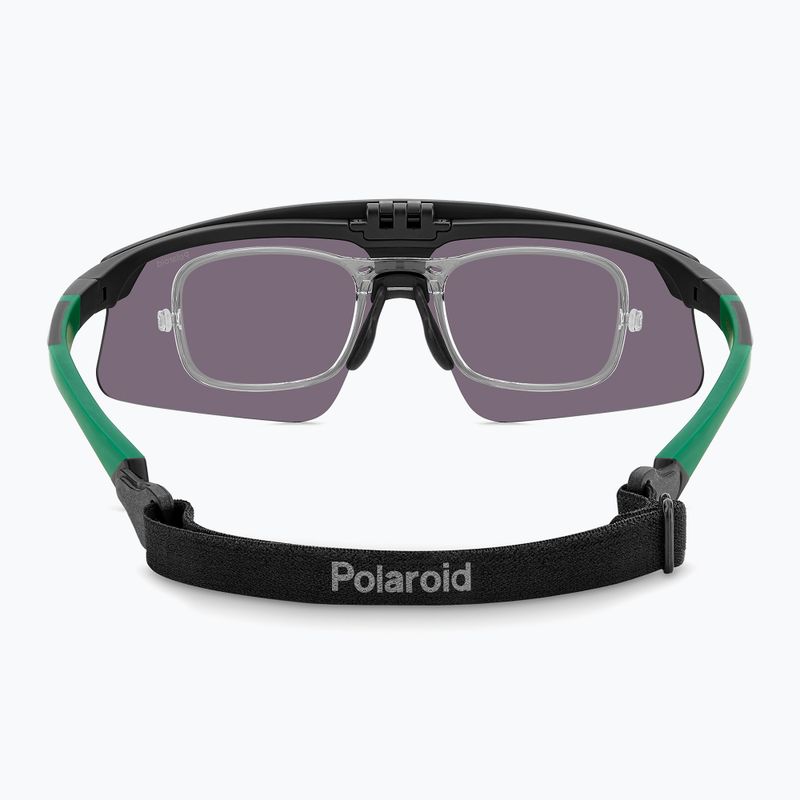 Férfi Polaroid PLD 7056/CI/S matt fekete zöld/szürkészöld tükör polarizált napszemüveg 4