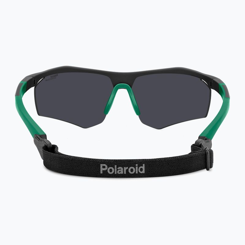 Polaroid PLD 7055/S matt fekete zöld/zöld tükör polarizált hc férfi napszemüveg 5