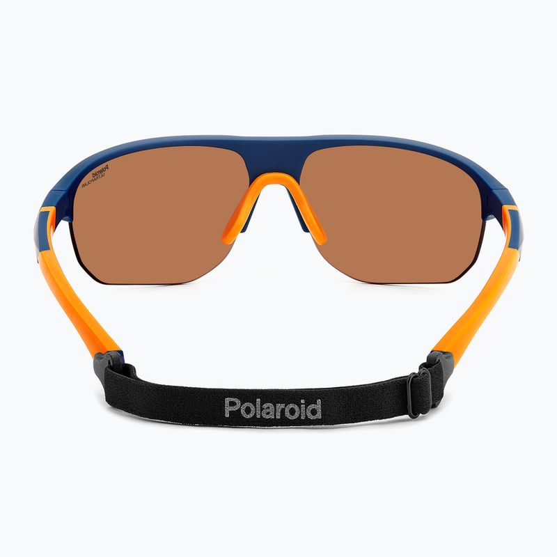 Férfi Polaroid PLD 7059/S matt kék narancssárga/barna polarizált, nagy kontrasztú napszemüveg 4
