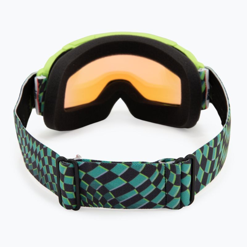 Gyerek síszemüveg Smith Daredevil Jr electric lime left turn/blue sensor mirror 3