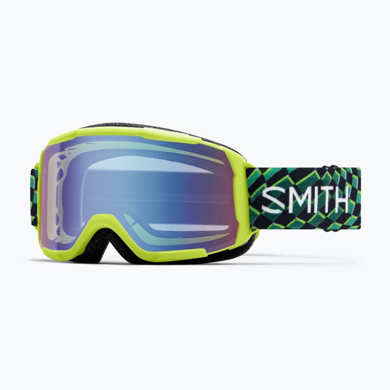 Gyerek síszemüveg Smith Daredevil Jr electric lime left turn/blue sensor mirror 5