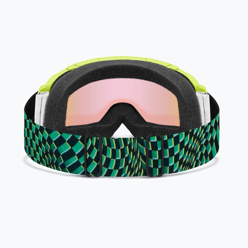 Gyerek síszemüveg Smith Daredevil Jr electric lime left turn/blue sensor mirror 7