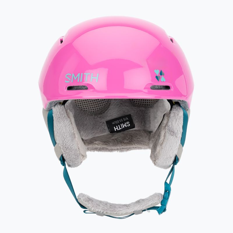Gyerek sísisak Smith Glide Jr Mips vivid pink hearts 2