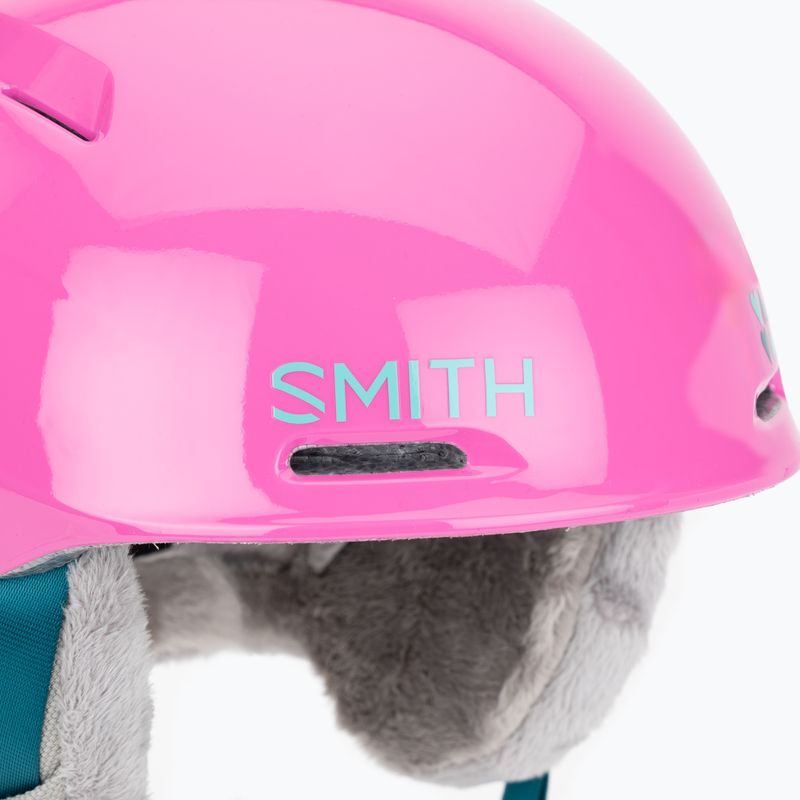 Gyerek sísisak Smith Glide Jr Mips vivid pink hearts 5