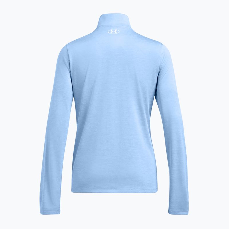 Női Under Armour Tech 1/2 Zip-Twist pulóver horizont kék/fehér 2