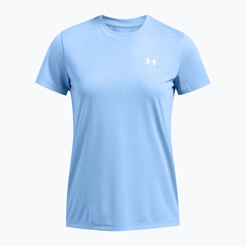 Under Armour Tech Riddle női edzőpóló horizont kék/fehér 3