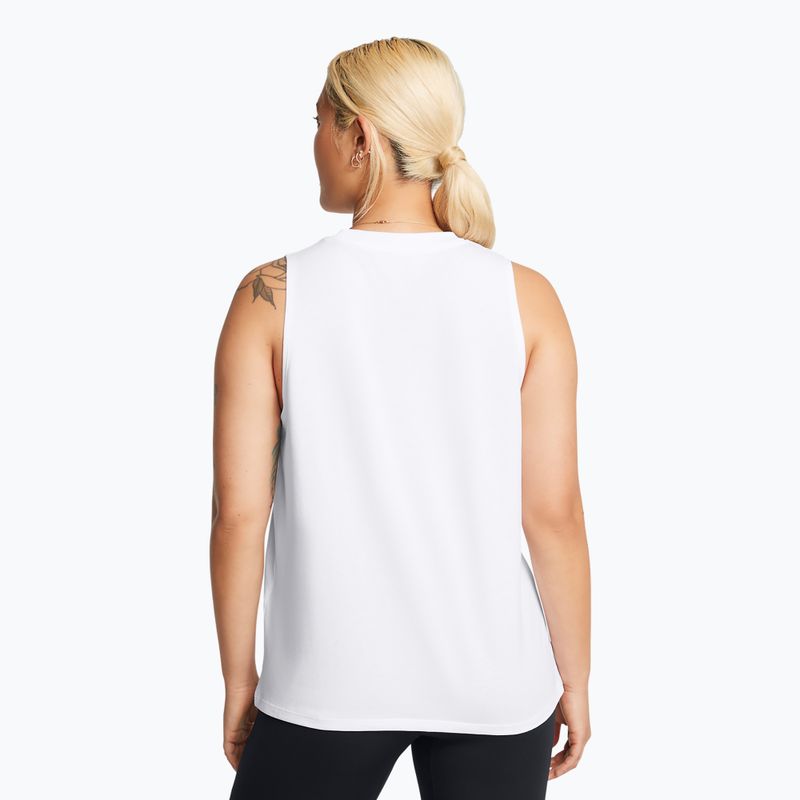 Under Armour Rival Muscle Tank fehér/fekete női edzős tank felső 2