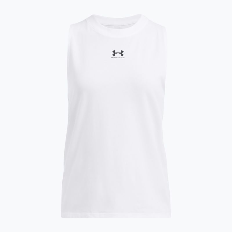 Under Armour Rival Muscle Tank fehér/fekete női edzős tank felső 3