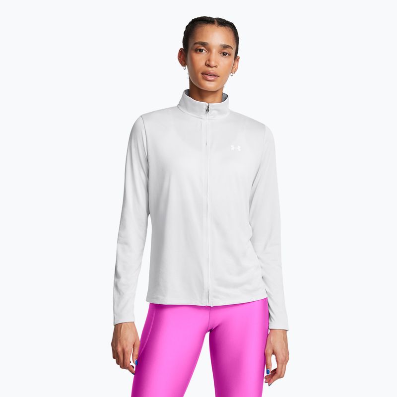 Under Armour Tech Full Zip női pulóver halo szürke/fehér