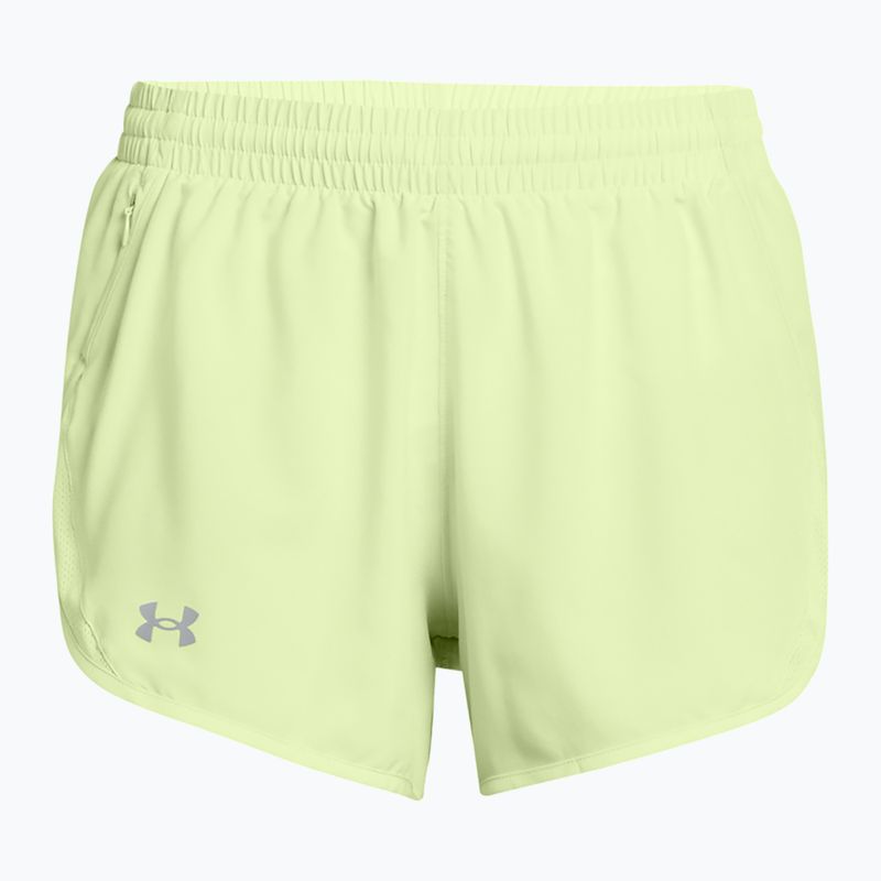 Női Under Armour Fly By 3" retro zöld/retro zöld/reflektív futónadrág