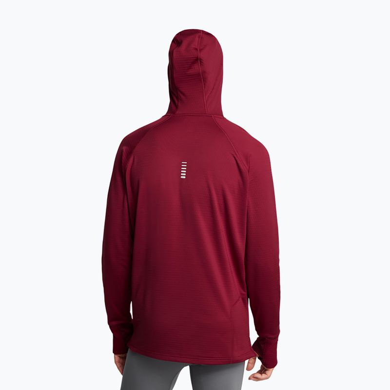 Férfi pulóver do biegania Under Armour Launch Elite CW Balaclava Hoody cardinal/reflective 2