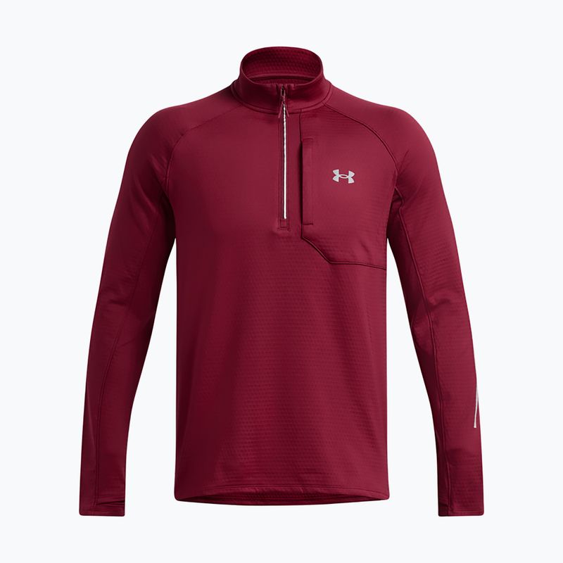 Férfi Under Armour Launch Elite CW Half Zip kardinál/reflektív futó melegítőfelső 3