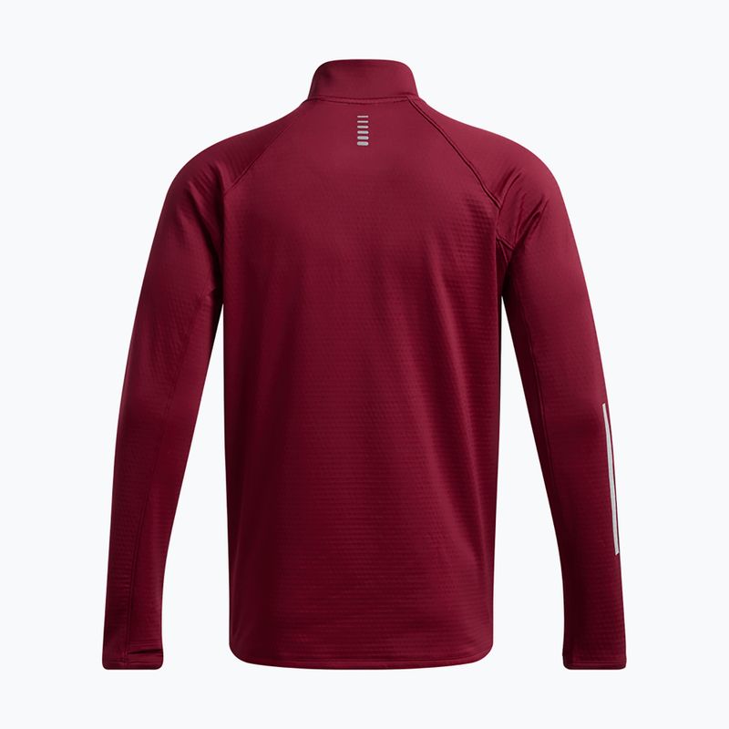 Férfi Under Armour Launch Elite CW Half Zip kardinál/reflektív futó melegítőfelső 4