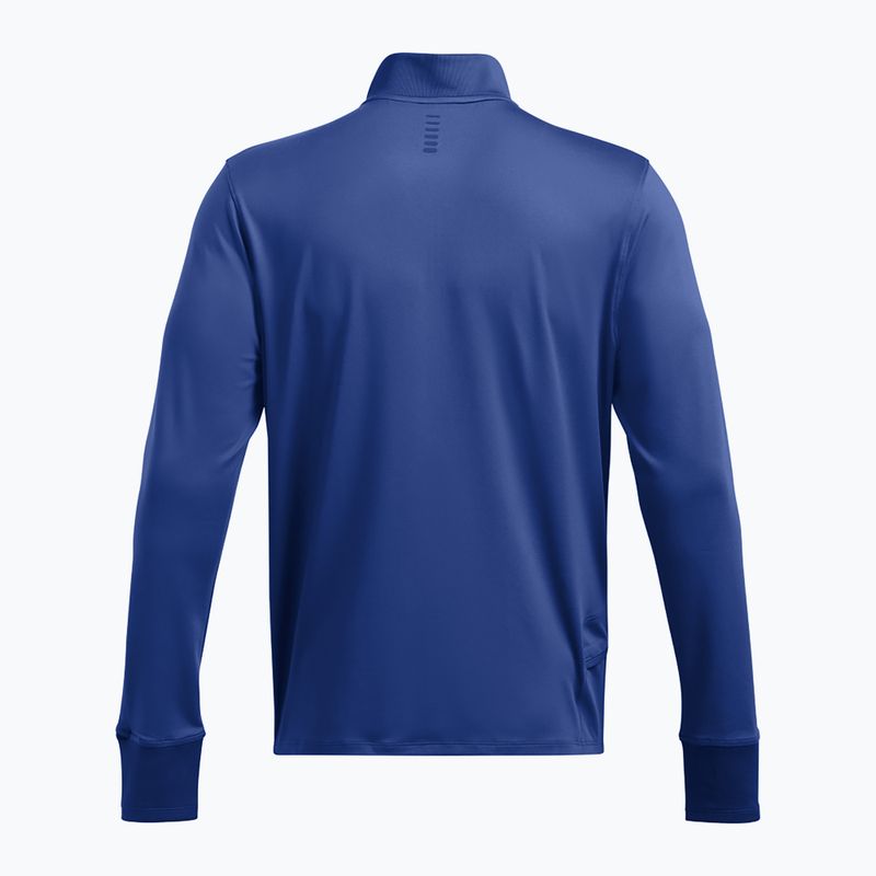 Férfi Under Armour Launch Pro 1/4 Zip tech kék/tech kék/reflektív futó hosszú ujjú ruha 2