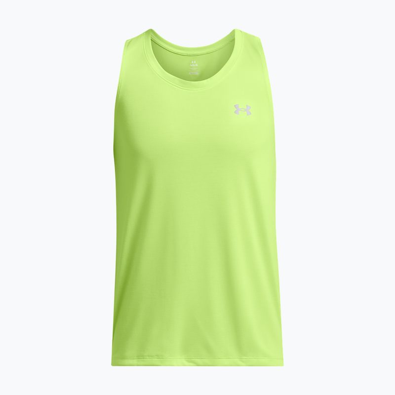 Under Armour Launch Singlet morf zöld/reflektív férfi futó felső 3